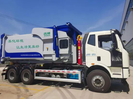 China Venta caliente nuevo camión de transporte de basura comprimida de recogida de residuos de transferencia de basura de 24 M³