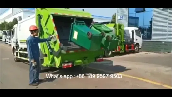 Camión de transferencia de basura con carro de recogida de residuos Dongfeng 6*4